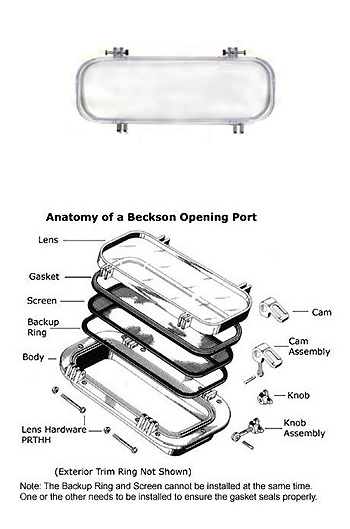 Beckson Portlight Replacement Lens - Port Size 414