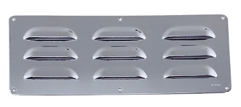 Perko Louver Ventilator - Chrome Plated Brass - 11" x 3-1/2"