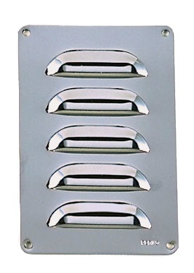 Perko Louver Ventilator - Chrome Plated Brass - 3" x 4-1/2"	