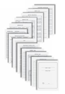 Beckson "Memory Mate" Log Book Refill Pages