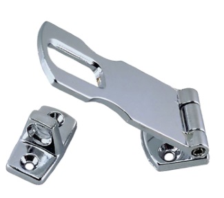 Hasp - Chrome Plated Zinc - 3-3/4"