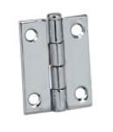 Chrome Brass Removable Pin Butt Hinge - 1-1/2" x 1-1/4"