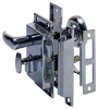 Rim Lock Set - Chrome Plated Zinc - Regular Bevel