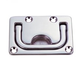 Flush Lifting Handle - Chrome Plated Bronze - 3-3/4" x 2-3/4"