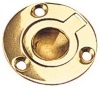 Sea-Dog Cast Brass Round Ring Pull - Flush Handle - Brass Finish - 1-5/8"