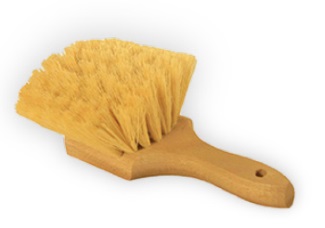 Wood Block Handle - Polypropylene Bristles - 8"