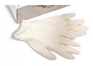 Latex Disposable Gloves - Powdered - Pair - Large