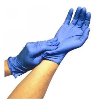 Nitrile Disposable Gloves - Powder-Free - Large - 50/pairs