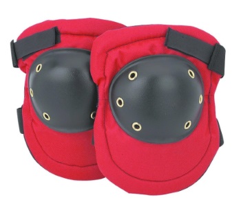 Knee Pads with Cap - Red