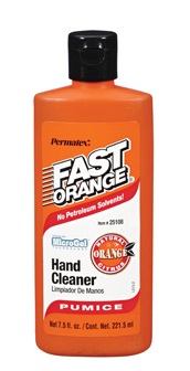 Permatex "Fast Orange" Pumice Hand Cleaner - 7.5 oz. Bottle