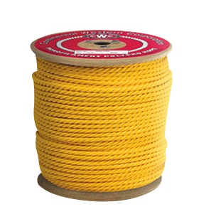 Polypropylene 3-Strand Rope - 1,200-ft Spool - 1/4"