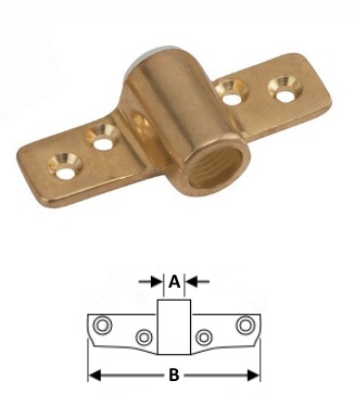 Side Mount Sockets - Cast Brass