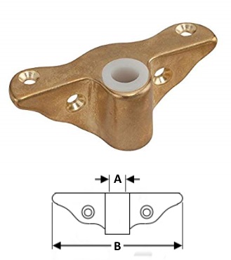 Angle Mount Sockets - Cast Brass