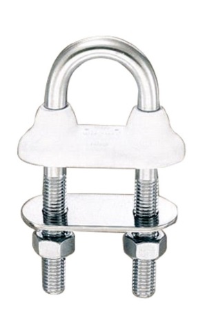 Watertight U-Bolt - White - Overall Length 5-1/8"