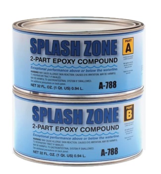 Emergency Repair Putty - Kop-Coat "Splash Zone" -  1/2 Gallon Kit