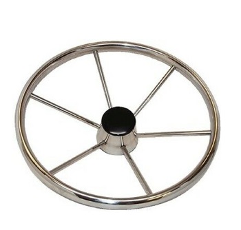 Sea-Dog Steering Wheel - Stainless Steel - 15-1/8"