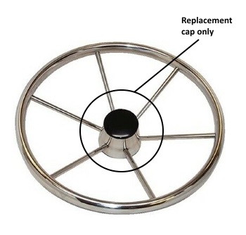 Black Plastic Replacement Cap for Sea-Dog 15-1/8" Steering Wheel