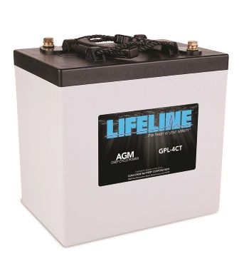 Lifeline AGM Marine Deep Cycle Battery - GPL-4CT - 6 Volt