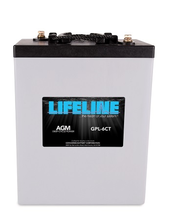Lifeline AGM Marine Deep Cycle Battery - GPL-6CT - 6 Volt
