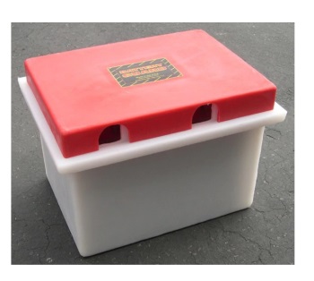Battery Box - High-Density Polyethylene - 2x6V
