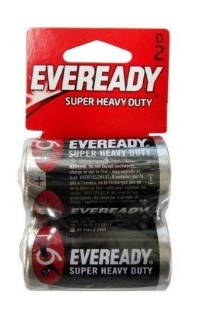 "Eveready" Super Heavy-Duty "D" Batteries