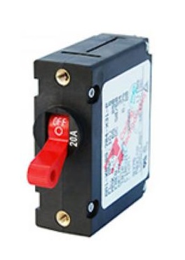 Carling A-Series Circuit Breaker - Red Toggle - 20 Amps