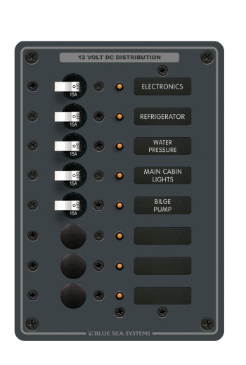 Blue Sea Systems 8023 Breaker Panel - DC Branch - 8 Positions