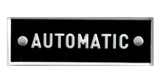 Identi-Plate - "AUTOMATIC"