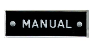 Bernard Identi-Plate - "MANUAL" - Basic System Label