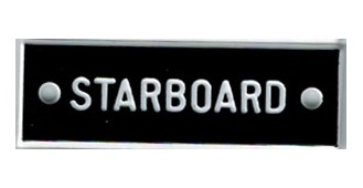 Bernard Identi-Plate - "STARBOARD" - Basic System Label