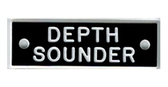 Bernard Identi-Plate - "DEPTH SOUNDER" - Boat System Label