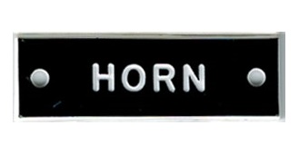 Bernard Identi-Plate - "HORN" - Boat System Label