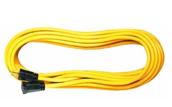 Outdoor Yellow Extension Cord - 25-Feet