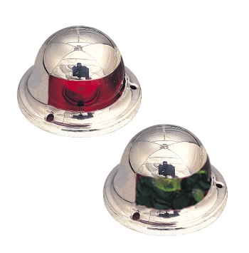 Round Bow Running Lights - Top Mount Side Lights - Pair