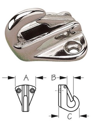 Sea-Dog Fender Hook - Chrome Plated Brass