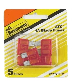 Fuses - ATC Blade Fuses - Bussman - 4 Amp