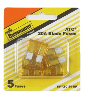 Fuses - ATC Blade Fuses - Bussman - 20 Amp
