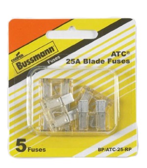 Fuses - ATC Blade Fuses - Bussman - 25 Amp