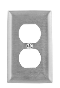 Wall Plate - Duplex - Stainless Steel