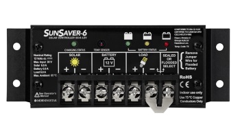 "SunSaver" Solar Controller - Max Solar 6.5A - 12V