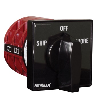 Newmar AC Source Selector Switch "SHIP-OFF-SHORE" - 30 Amps	