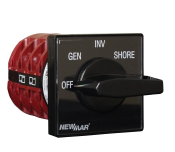 Newmar AC Source Selector Switch "OFF-GEN-INV-SHORE" - 63 Amps