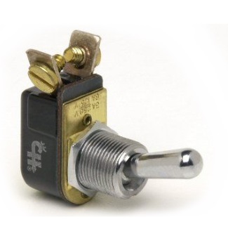 Toggle Switch w/(2) Screw Terminals - SPST ON/OFF - 10 Amp