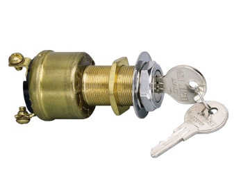 Marine Ignition Switch - 3 Position - Non Weather-Resistant