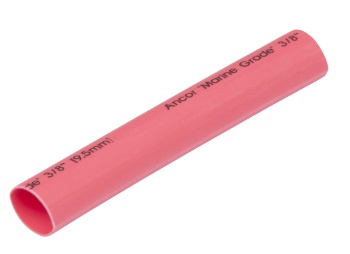 Heat Shrink Tubing 3/8" - Red - Adhesive Lined - 48" - Each