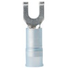 Flanged Spade Terminals - 16-14 - Screw Size #6 - Blue - 6/Pack