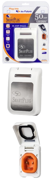 SmartPlug Male Inlet - White - 50A 125/250V