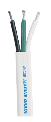 Ancor Boat Cable - 3 Conductor Flat - 14/3 - 100-ft Spool