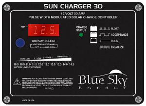 "Sun Charger" 30 Solar Charge Controller & Display - 30A 12V