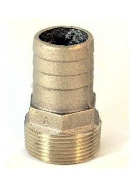 Hose Connector Barbs - Bronze Apollo MNPT Adapter - 1-1/4" (32mm)
